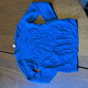 J. Crew Blue Wool Sweater